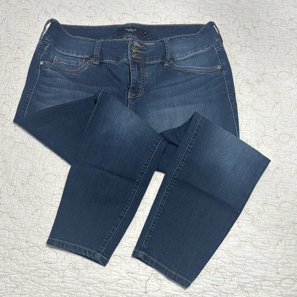 PAIGE High Rise Classic Blue Denim Jeans